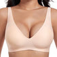 💕VENTE CHAUDE 50% DE RÉDUCTION💕 Soutiens-Gorge Sans Fil Confortables pour Femmes Jelly - Bralettes Push Up Sans Coutures T-shirts Bras Décolleté Profond V au Quotidien
