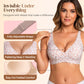 💕VENTE CHAUDE 50% DE RÉDUCTION💕 Soutiens-Gorge Sans Fil Confortables pour Femmes Jelly - Bralettes Push Up Sans Coutures T-shirts Bras Décolleté Profond V au Quotidien