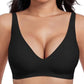 💕VENTE CHAUDE 50% DE RÉDUCTION💕 Soutiens-Gorge Sans Fil Confortables pour Femmes Jelly - Bralettes Push Up Sans Coutures T-shirts Bras Décolleté Profond V au Quotidien