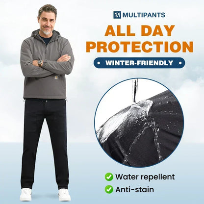 👖 Soldes 2026 — Plus de 23 000 vendus!🔥 MultiPants Pantalon Cargo Extensible  Imperméable & Anti‑Tache 💪