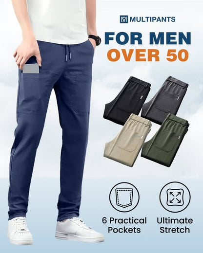💥Dernier jour de soldes 70 % DE RÉDUCTION🏆MultiPants – Pantalon cargo résistant et extensible avec multiples poches
