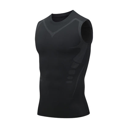 🔥 -70 % DE RÉDUCTION MAINTENANT ! 💪 Gilet modelant Slimoly® Ionic – Compression & Effet Fraîcheur – Remodelage corporel, sans manches – Invisible sous les vêtements 🕶️