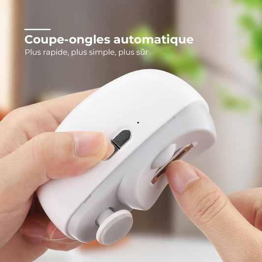 🎁 Perfekt für alle Altersgruppen 👵👶 3-in-1 Automatischer Elektrischer Nagelknipser mit Polierfunktion - 🌟Sicher & Bequem🌟