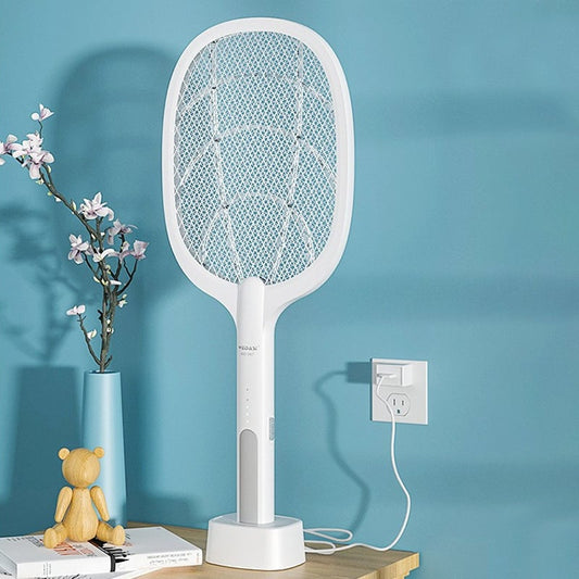 🔥VENTE CHAUDE🔥Raquette électrique anti-moustiques rechargeable par USB, grande raquette à insectes