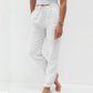 🌸Dernier jour de soldes – 70 % de réduction !!🌸 Pantalon décontracté femme en coton et lin, taille élastique