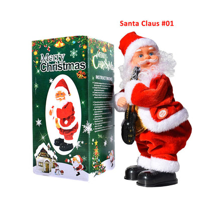 🔥⏰-50% DE RÉDUCTION 🎅 Père Noël dansant électrique, musique et lumières, décoration festive de Noël ✨