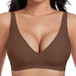 💕VENTE CHAUDE 50% DE RÉDUCTION💕 Soutiens-Gorge Sans Fil Confortables pour Femmes Jelly - Bralettes Push Up Sans Coutures T-shirts Bras Décolleté Profond V au Quotidien