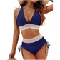 🌺Promotion50% de réduction 👙Ensembles de bikinis à taille haute avec contrôle de l'abdomen et blocs de couleurs