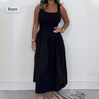 🔥Achetez plus, économisez plus🔥 Robe décontractée sans manches et unie pour femme
