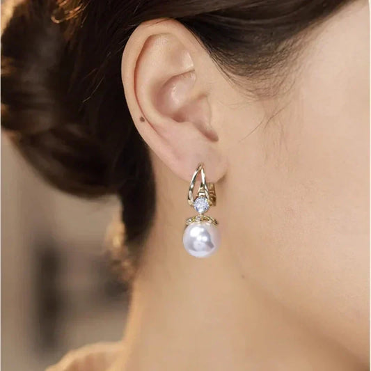 💎✨Boucles d'oreilles pendantes en perles étincelantes pour femmes