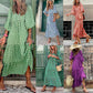 🌸Grande réduction de prix🌸Robe Maxi Bohème Élégante à Manches Bouffantes pour Femmes