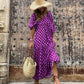 🌸Grande réduction de prix🌸Robe Maxi Bohème Élégante à Manches Bouffantes pour Femmes