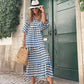 🌸Grande réduction de prix🌸Robe Maxi Bohème Élégante à Manches Bouffantes pour Femmes