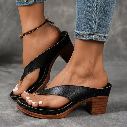 🔥Vente Limitée 60% de Réduction🔥Tongs à Talon Épais pour Femme - Été