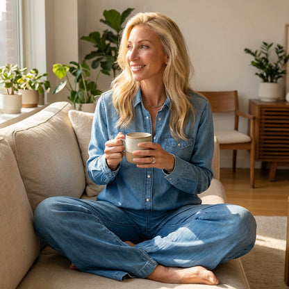 💖 DERNIER JOUR DE SOLDE - 60 % DE RÉDUCTION 💕🌙 Ensemble pyjama féminin 2 pièces en fausse toile denim