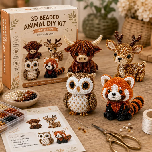 🏆 Vente à durée limitée – 70 % de réduction 🧵✨ Kit de loisir créatif Petite Animaux en Perles 3D