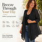 🛍️Grande braderie de saison ! ‑62% De Remise 🍂 Cardigan en mousseline léger ouvert sur le devant pour femme