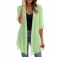 🛍️Grande braderie de saison ! ‑62% De Remise 🍂 Cardigan en mousseline léger ouvert sur le devant pour femme