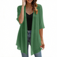 🛍️Grande braderie de saison ! ‑62% De Remise 🍂 Cardigan en mousseline léger ouvert sur le devant pour femme