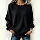 💥‑50 % DE RÉDUCTION ! 👚 Sweat-shirt décontracté en maille gaufrée pour femme – Coupe ample, manches longues, col boutonné