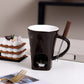 🍫 PROMO FLASH : 50% DE RÉDUCTION ! ☕Tasse à Fondue en Céramique 200ml avec Fourchette, Chauffe par Bougie, pour Chocolat et Fromage, Idéal Soirée Gourmande🍪