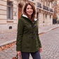 📢📢 -60 % DE RÉDUCTION✨Manteau Femme Hiver Chaud à Capuche avec Toggle|Manteau Hiver Femme à Capuche, Coupe-Vent, Style Duffle