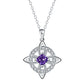 🍀 50% DE RÉDUCTION! 💎 Collier nœud celtique – Pierre de naissance, élégant & réglable ✨