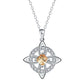 🍀 50% DE RÉDUCTION! 💎 Collier nœud celtique – Pierre de naissance, élégant & réglable ✨