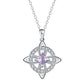 🍀 50% DE RÉDUCTION! 💎 Collier nœud celtique – Pierre de naissance, élégant & réglable ✨