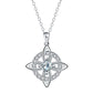 🍀 50% DE RÉDUCTION! 💎 Collier nœud celtique – Pierre de naissance, élégant & réglable ✨