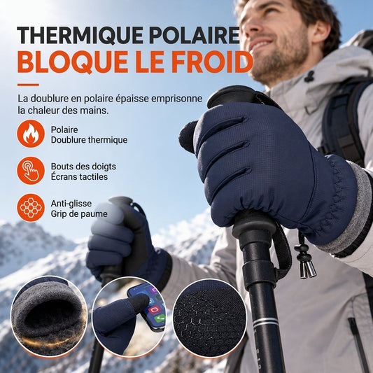 🎁-50 % DE RÉDUCTION🎅Gants thermiques d’hiver unisexe résistants au froid, écran tactile et antidérapants pour vélo, conduite et randonnée🧤