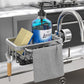 🚰 50% DE RÉDUCTION! 🧽Porte-Éponge sur Robinet Cuisine, Support Anti-Rouille avec Bac d'Égouttage, Rangement pour Évier ✨