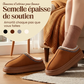 ❄️Promotion spéciale : -50 % DE RÉDUCTION🥾Chaussons Femme Hiver, Semelle Épaisse Antidérapante, Doublure Fourrée Ultra Chaude, Design Brodé Ethnique