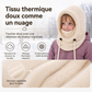 💖-50 % DE RÉDUCTION🎀Cagoule polaire intégrée pour enfant, chaude et coupe-vent, bonnet tour de cou tout-en-un🧣