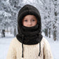💖-50 % DE RÉDUCTION🎀Cagoule polaire intégrée pour enfant, chaude et coupe-vent, bonnet tour de cou tout-en-un🧣