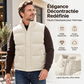 🍂Soldes D'Automne : 50 % DE RÉDUCTION🔥Gilet matelassé sans manches homme à col montant | Chaud, coupe-vent, automne-hiver