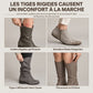🔥-50 % DE RÉDUCTION👢Bottes à hauteur du genou bout pointu femme, cuir souple, talon bloc stable qui allonge la silhouette
